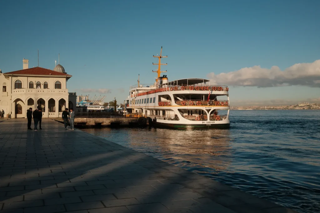 Ferry at an Istanbul pier